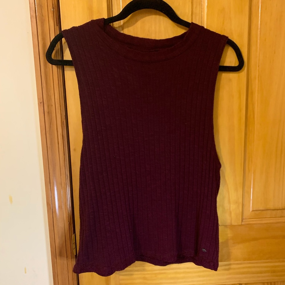 mock neck tank top